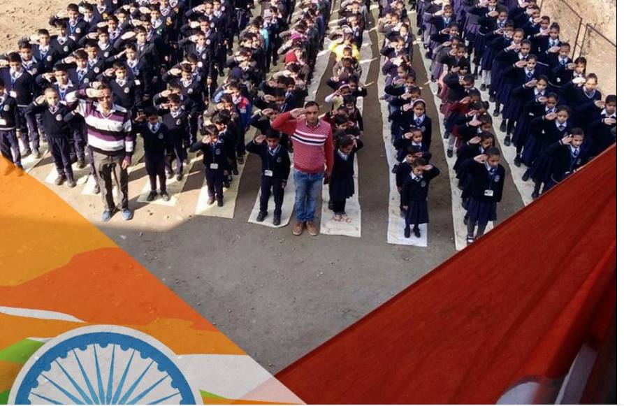 Students at Him Gurukul